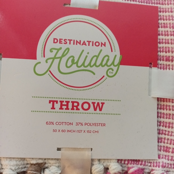 Destination Holiday Boho Lodge Throw Blanket With Tassel Finish 50x60 - Picture 2 of 5